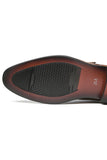 Brown Leather Slip-On Men's Wedding Shoes