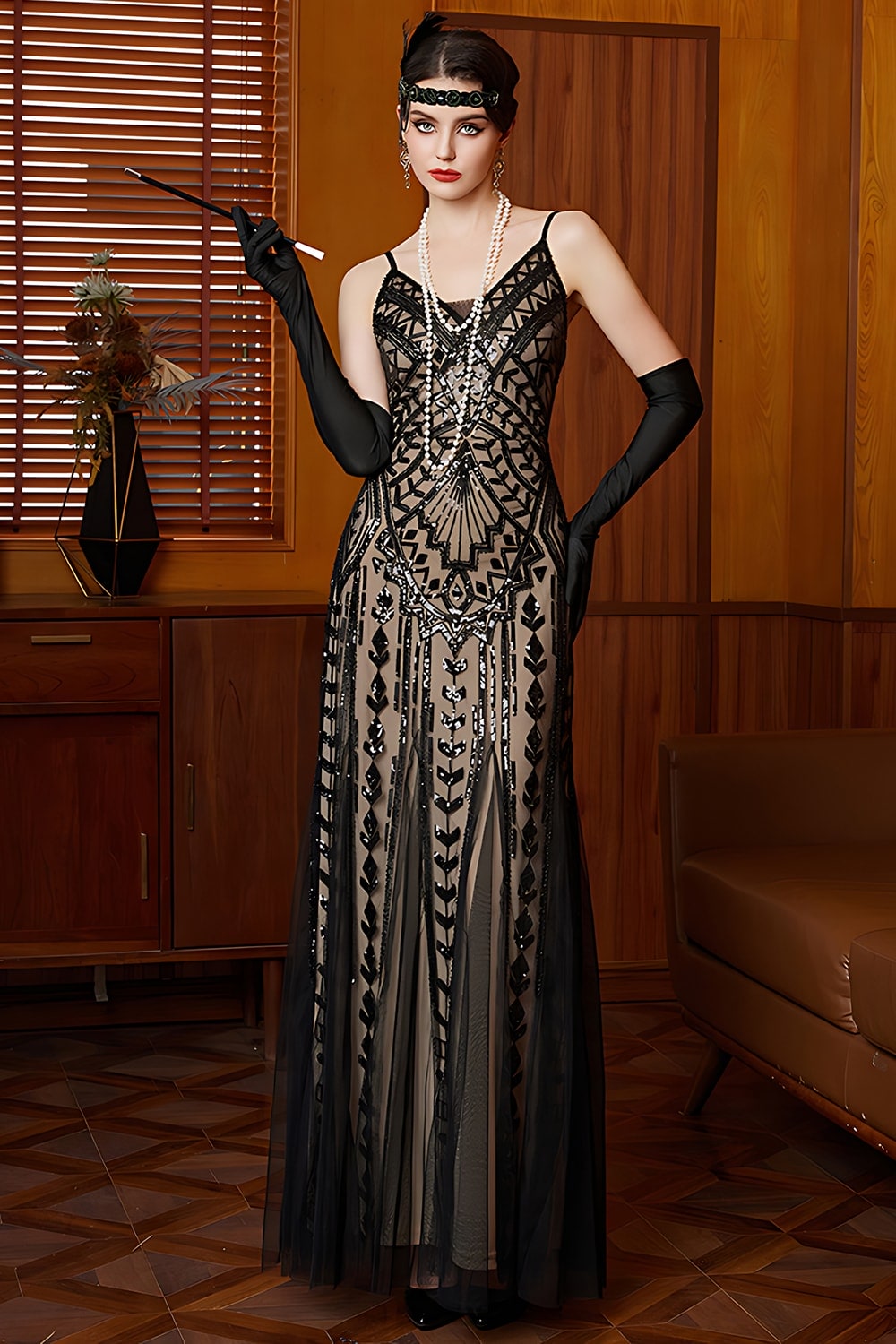black lace 1920s dress 1920s Black Silk Chiffon + Lace Dress | Antique Vintage Sheer Witchy Dress
