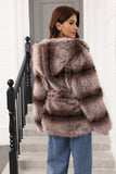 Hooded Faux Fur Steel Grey Thickened Women Coat
