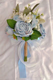 Classic Wedding Flowers White Rose and Greenery Bridal Bouquet