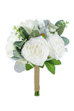 Classic Wedding Flowers White Rose and Greenery Bridal Bouquet