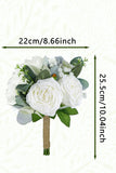 Classic Wedding Flowers White Rose and Greenery Bridal Bouquet
