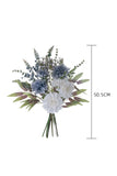 White Blue Bouquet Wedding Flowers