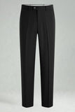Dark Grey Straight Leg Men's Suits Pants
