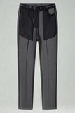 Navy Men's Suits Straight Leg Pants