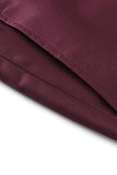 Burgundy Red High Waisted Men's Suits Pants for Wedding
