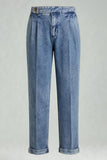 Blue Grey Straight Leg Denim Men’s Trousers