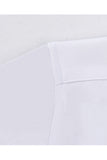 White Classic Solid Point Collar Slim Fit  Men's Suits Shirt