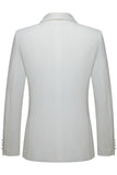 2 Piece White Shawl Lapel Men's Wedding Suits