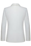 Slim Fit White Shawl Lapel 3 Piece Men's Wedding Suits