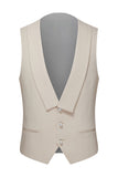 Slim Fit White Shawl Lapel 3 Piece Men's Wedding Suits