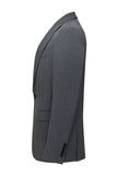 Slim Fit Peak Lapel Men's 3 Piece Grey Suits