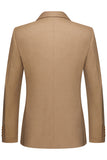 Khaki Peak Lapel 2 Piece Men's Formal Suits