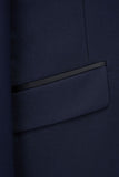 Navy Peak Lapel Slim Fit 2 Piece Men's Suits