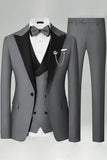 Royal Blue Slim Fit 3 Piece Peak Lapel Men's Prom Suits