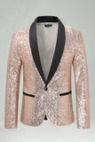 Sequin Shawl Lapel Royal Blue Men's Prom Blazer