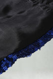 Sequin Shawl Lapel Royal Blue Men's Prom Blazer