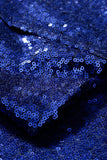Sequin Shawl Lapel Royal Blue Men's Prom Blazer