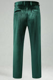 Notched Lapel Velvet Dark Green 2 Pieces Men's Prom Suits