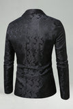 Black Shawl Lapel Single Buckle Men's Prom Blazer