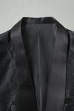 Black Shawl Lapel Single Buckle Men's Prom Blazer