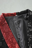 Black Shawl Lapel Sequin Men's Prom Blazer