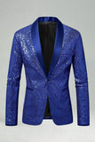 Sparkly Green Shawl Lapel Men's Prom Blazer