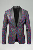 Sparkly Green Shawl Lapel Men's Prom Blazer