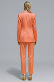 Fresh Emerald Notched Lapel 2-piece One Button Women's Work Suits