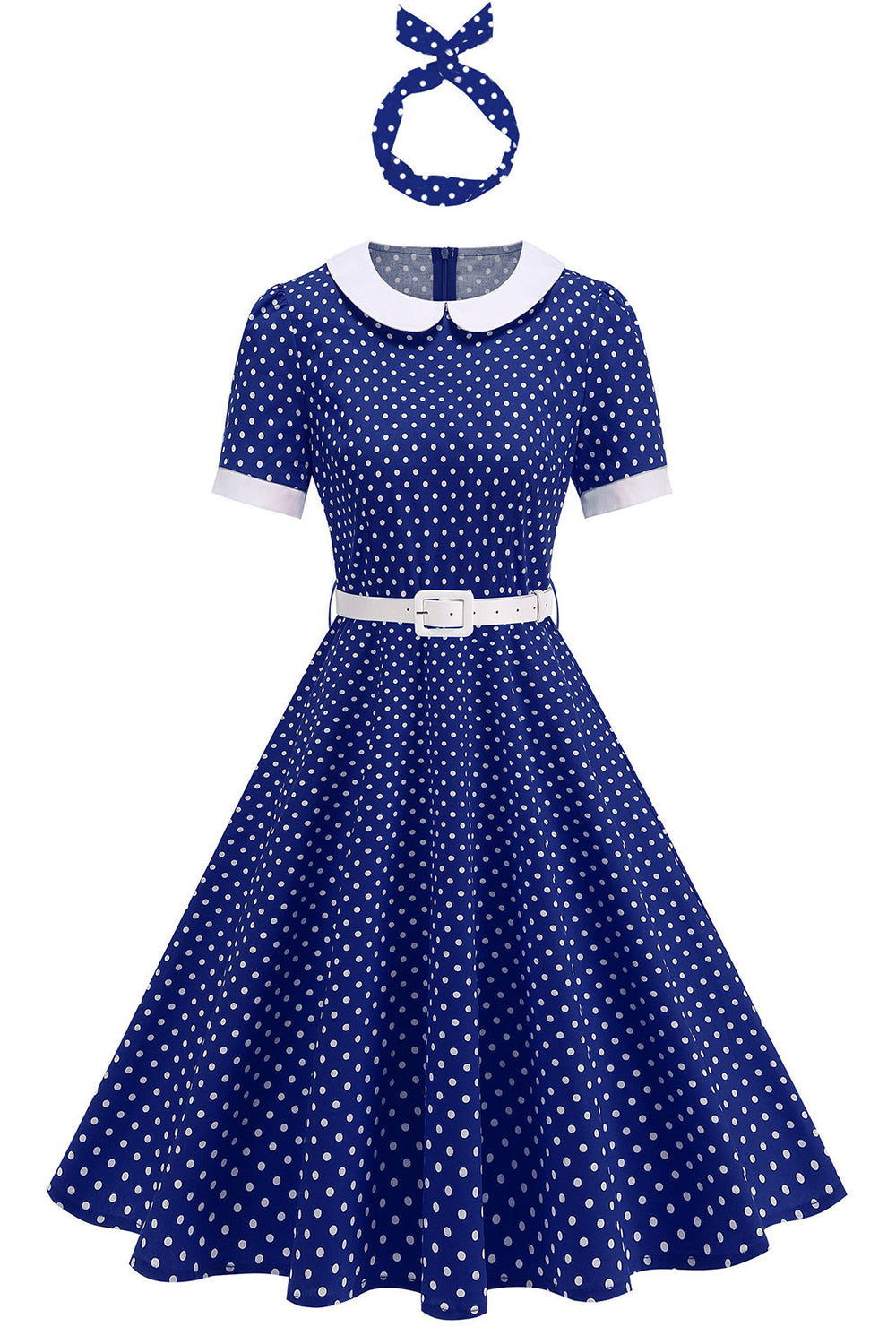 a line dress 1950s pale yellow taffeta a-line slip ready ensemble Allegra K Vintage Flat Collar