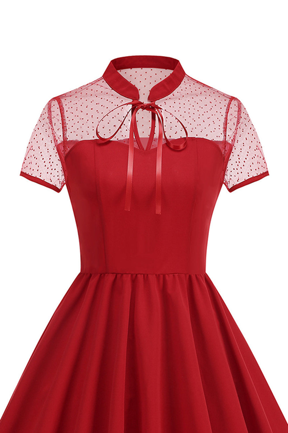 red and black 50s dress Amazon.com: Topdress Women's Vintage Polka Audrey Dress 1950s Halter Retro Cocktail Dress Red/Black Dot S : Clothing, Shoes & Jewelry