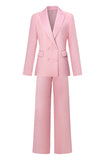 Blush Double Breasted 2 Piece Women's Suit