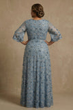 Sparkly A Line Twilight Beaded Sequin Plus Size Mother Of The Bride Dress