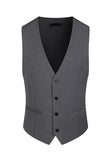 3 Piece Blue One Button Peak Lapel Men's Prom Suits