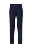 3 Piece Blue One Button Peak Lapel Men's Prom Suits