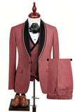 Blue 3 Piece One Button Shawl Lapel Men's Prom Suits