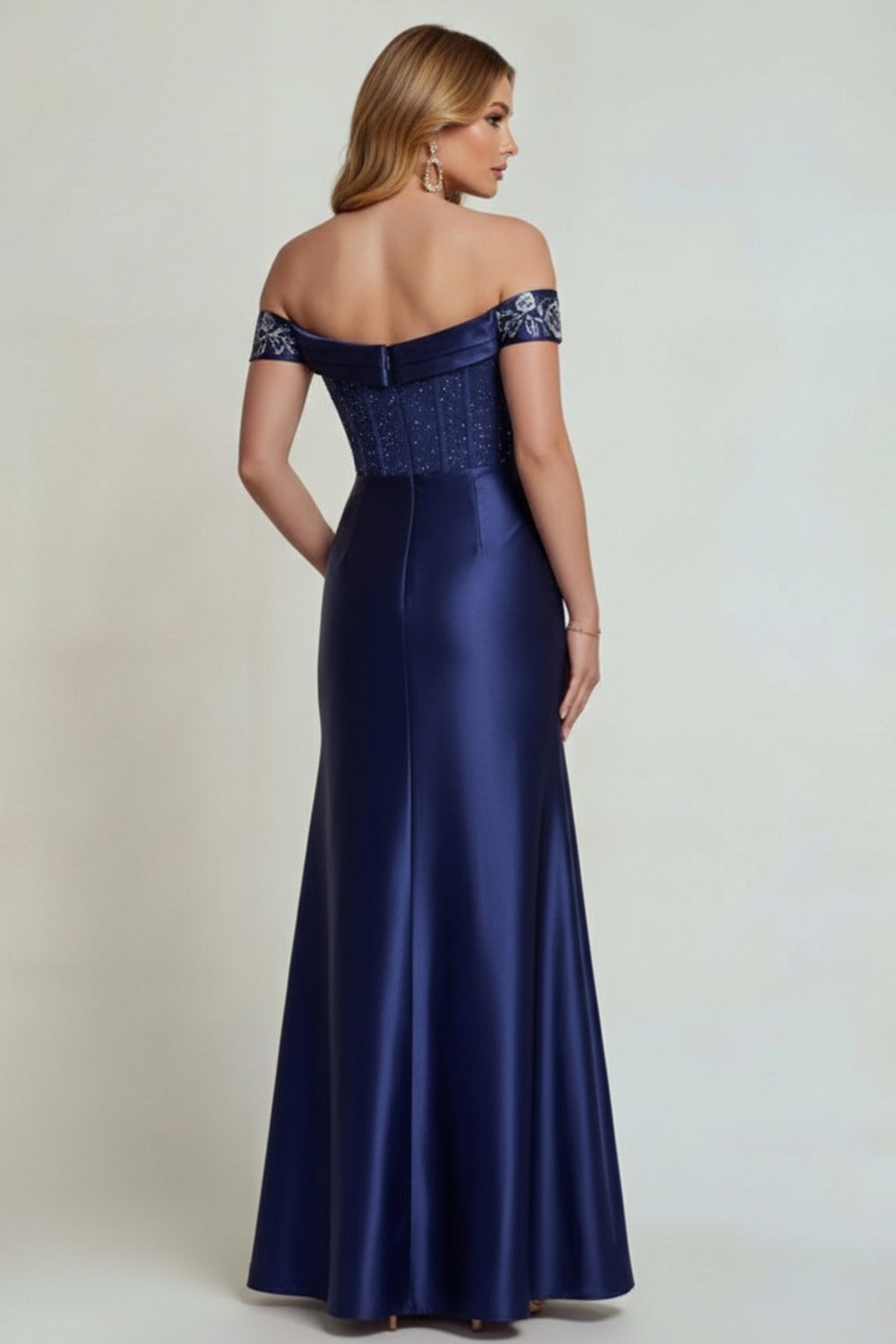 navy silk wedding guest dress Navy Blue Silk Long Dress, Bridesmaid Dress, Wedding Guest Dress, Evening Dress, Long Sleeves Dress, Bridal Party Attire, Long Dress