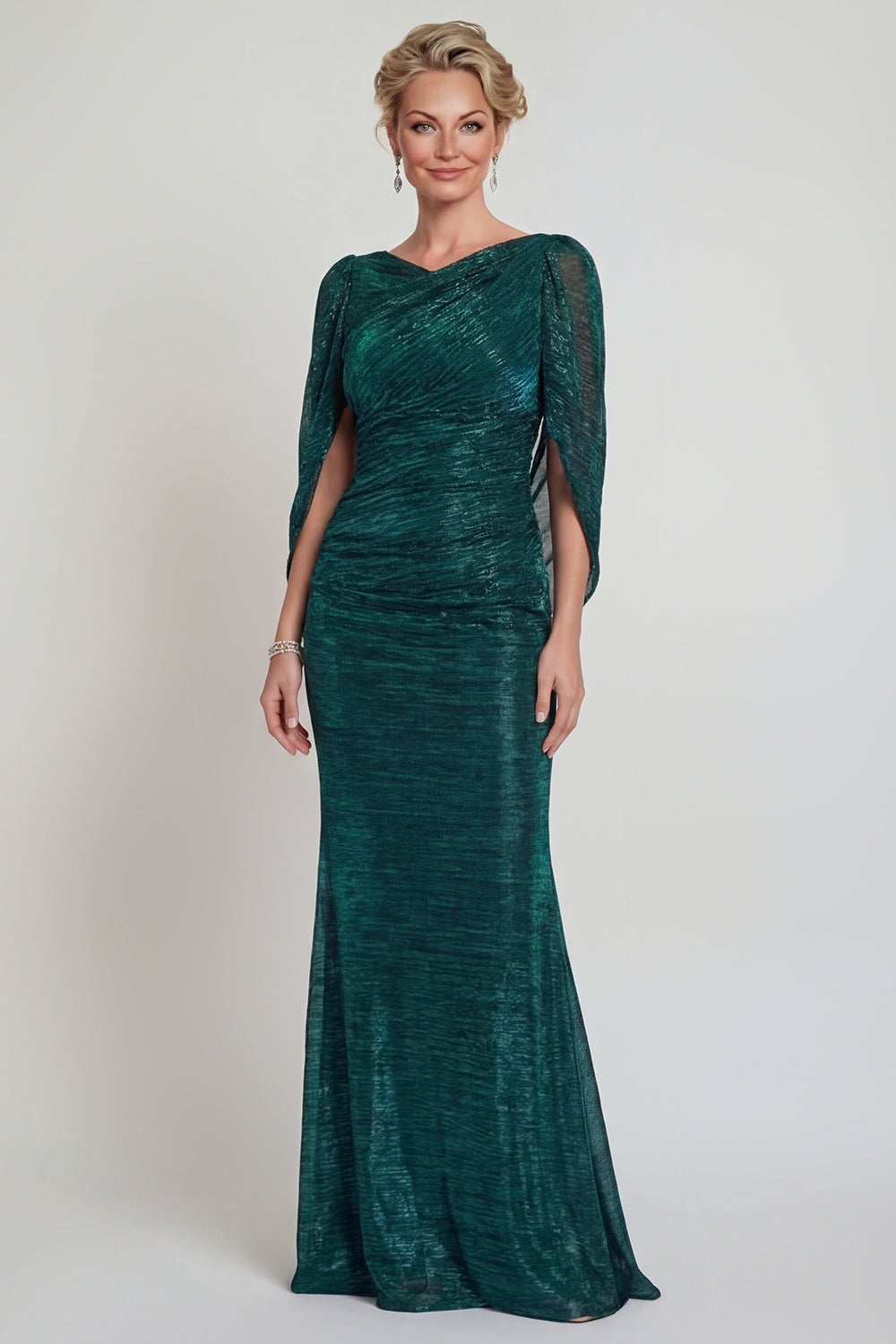 mother of the bride dress dark green Yes Dark Green Mother of The Bride & Groom Dresses