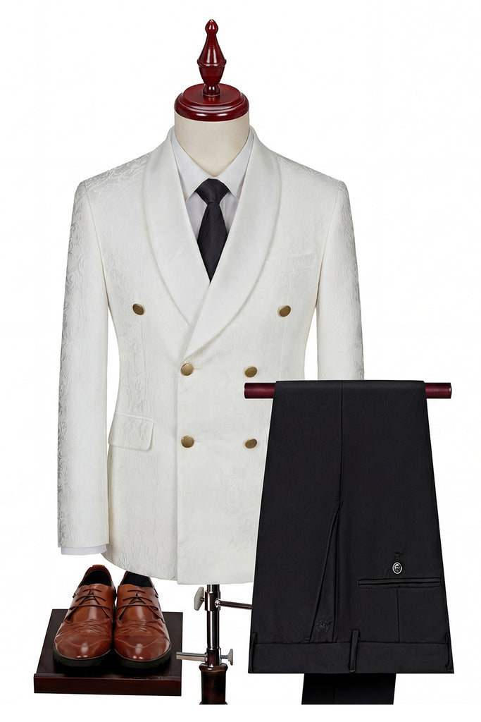 Zapaka Men Black Suits Double Breasted Shawl Lapel 3 Piece Formal Suits zapaka-men-black-suits-double-breasted-shawl-lapel-3-piece-formal-suits