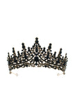 Gold Green Crystal Prom Queen Pageant Crown Tiara