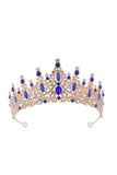 Gold Green Crystal Prom Queen Pageant Crown Tiara