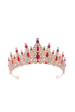 Gold Green Crystal Prom Queen Pageant Crown Tiara