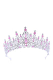 Gold Green Crystal Prom Queen Pageant Crown Tiara