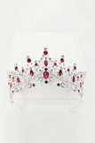Gold Green Crystal Prom Queen Pageant Crown Tiara