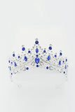 Gold Green Crystal Prom Queen Pageant Crown Tiara