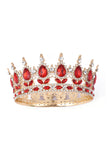 Red Crystal Prom Queen Pageant Crown Tiara