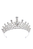 Silver Crystal Prom Queen Pageant Crown Tiara