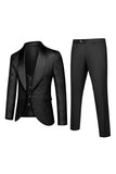 Light Pink Shawl Lapel One Button 3-Piece Men's Wedding Suits