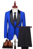 Light Pink Shawl Lapel One Button 3-Piece Men's Wedding Suits