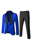 Light Pink Shawl Lapel One Button 3-Piece Men's Wedding Suits